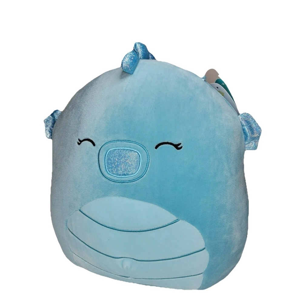 Squishmallows DeeDee The Seahorse 11" Plush Kellytoy NEW NWT Blue Stuffed Animal